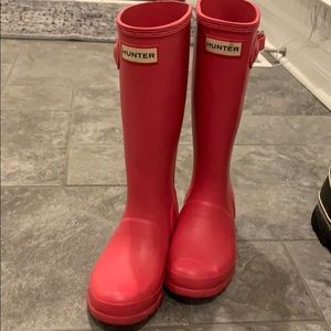 Hunter Boots - Tall Pink size 1